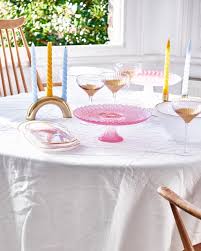 Alize Pink Glass Cake Stand Oliver Bonas