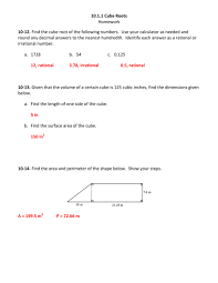 10 1 1 Cube Roots Homework 10 12 Find