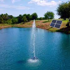 Solar Powered Large Pond Fountain
