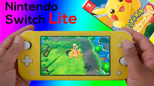 Pokemon Let's Go Pikachu Nintendo Switch Lite Gameplay - YouTube