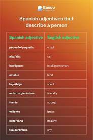 35 spanish adjectives to level up your