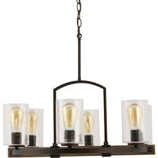 Home Decorators Collection Newbury Manor Collection 25 In 6 Light Vintage Bronze Chandelier With Clear Seeded Glass Shades 7924hdc The Home Depot