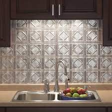 They stay secure as two backsplash panels connect to them. Fasade Traditional Style 4 Backsplash In Crosshatch Silver 15 Square Foot Kit On Sale Overstock 10319895