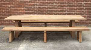 Recycled Teak Table And Bench Seats