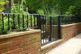 Garden Wall Railing British Spirals