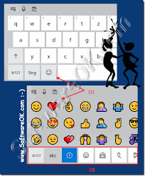 enter emoji using the touch keyboard
