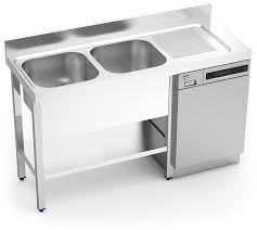 sink unit in stainless steel for
