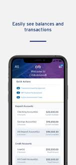 citibusiness mobile on the app