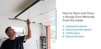 manually open close your garage door