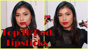 top 10 red lipstick for um tan