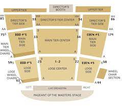 pageant of the masters seating guide