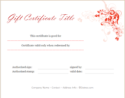 Holiday Gift Certificate Template Gift Certificate