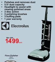 special electrolux floor polisher e604