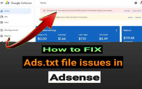 how to fix ads txt file in adsense