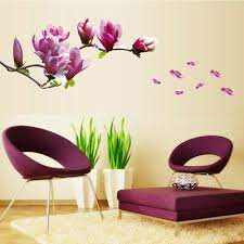 purple magnolia flower tree removable