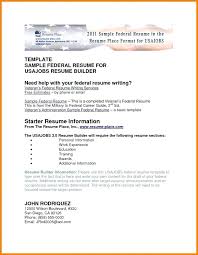 Federal Resume Example Usajobs Template Builder Orlandomoving Co