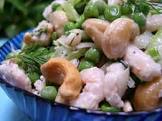 cashew  shrimp and pea salad