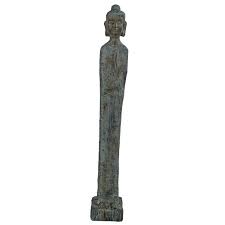 buddha thin medium 80cm patina bronze