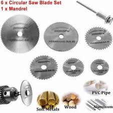 Details About Us 6pcs Of Useful Rotary Tool Circular Saw Blades Cut Wheel Discs Mandrel Cutoff
