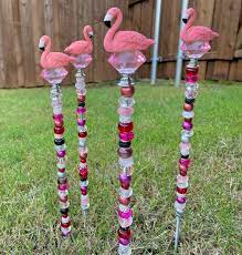 Flamingo Garden Stakes Summer Garden