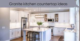 white granite kitchen countertop ideas