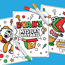 Free printable ryan's world coloring book. Ryan S Mystery Playdate 3 Marker Challenge Nickelodeon Parents