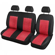 Citroen Jumper Van Black Red Leather