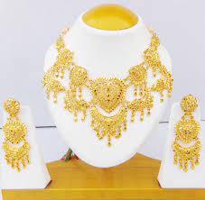 indian necklace fashion gold plated