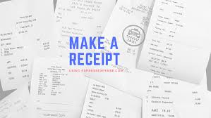 How To Make A Receipt Using Expressexpense Receipt Maker
