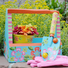 Decorative Garden Tote With Pots And