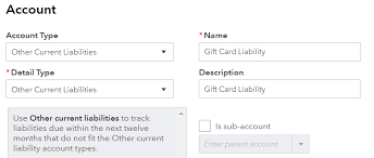 handle gift cards in quickbooks