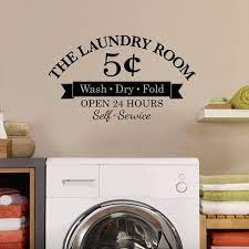 Laundry Room Decal 5 Cents Wash Dry