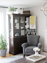 how to organize a china cabinet in the