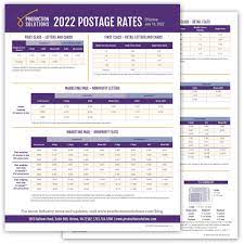 postage rate chart ion solutions