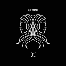 gemini horoscope symbol in twelve zodiac constellation. a flat line zodiac  icons isolated on black background. astrology and mythology collection in  vector. 4586678 Vector Art at Vecteezy