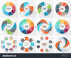 Vector Circle Arrows Infographics Set Template For Diagram