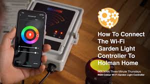How To Connect The Rgb Colour Wi Fi Garden Light Controller To Holman Home Youtube