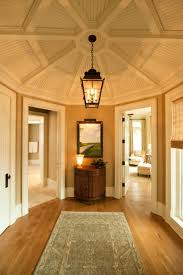 75 um tone wood floor hallway with