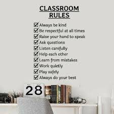 Classroom Rules Words Wall Sticker