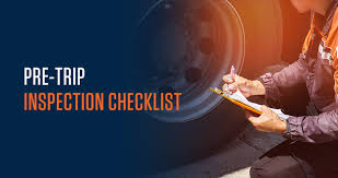 pre trip inspection checklist track