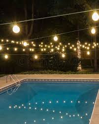 Pool Party Lights Backyard Engagement Parties Party Lights Backyard Lighting