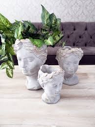 Greek Goddess Head Planter Personalized