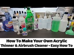 acrylic thinner airbrush cleaner