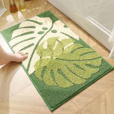 leaf bath mat leaf shaped bathroom rugs