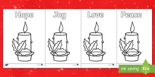 We have simple images for younger coloring fans and advanced images for adults to enjoy. Advent Candles Coloring Pages Teacher Made
