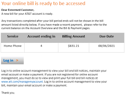 identify fake at t emails at t bill
