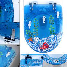 Elongated Resin Toilet Seat Cover
