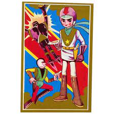 Large Vintage Menko-Like Card Rainbow Sentai Robin, Pegasus, Robot - Ruby  Lane