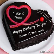birthday cake for sister name with
