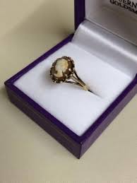 vine cameo ring 9ct gold pre 1975
